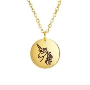 Collier Licorne Bizzbee Or